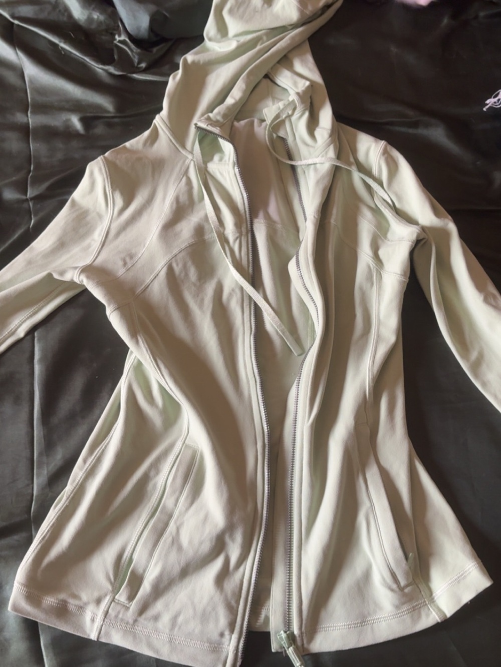 lululemon athletica Light Sage Green Hooded Full-Zip Jacket